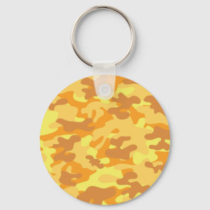 Gold Camouflage Keychain