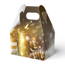 Gold Candles Christmas Elegant Holiday