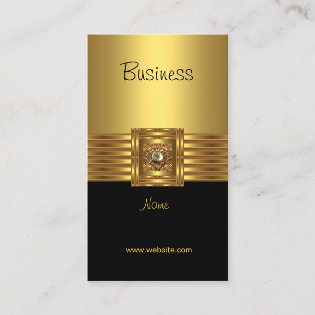 Gold carte de visite sur Gold Black (Devant)