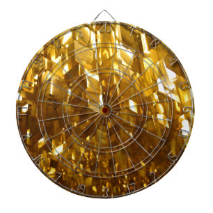 Gold Ceiling Abstract Art Dartboard