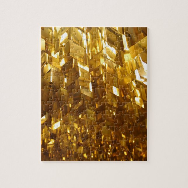 Gold Ceiling Abstract Art Jigsaw Puzzle (Vertical)