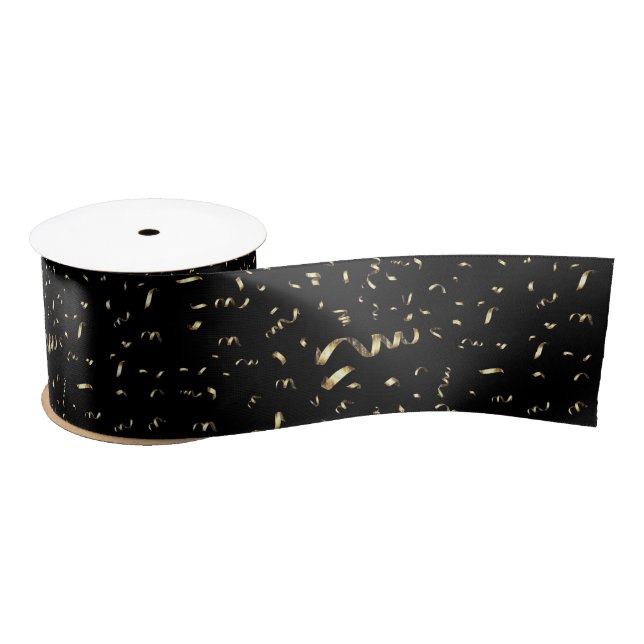 Gold Celebration  Satin Ribbon (Spool)