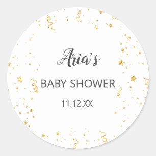 Gold Celebration Shower Envelope Seal