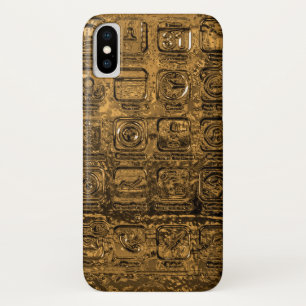 Gold cell phone icons Case-Mate iPhone case