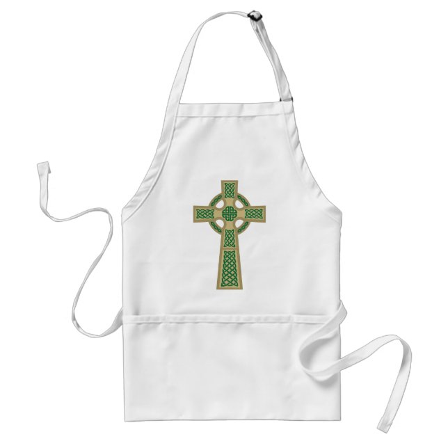 Gold Celtic Cross Apron (Front)