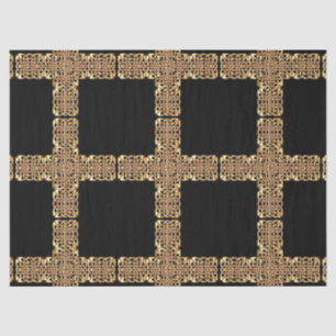 gold celtic cross tissue paper