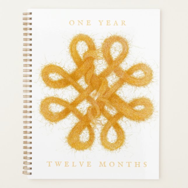 GOLD CELTIC KNOT 8.5x11 Planner / Calendar (Front)