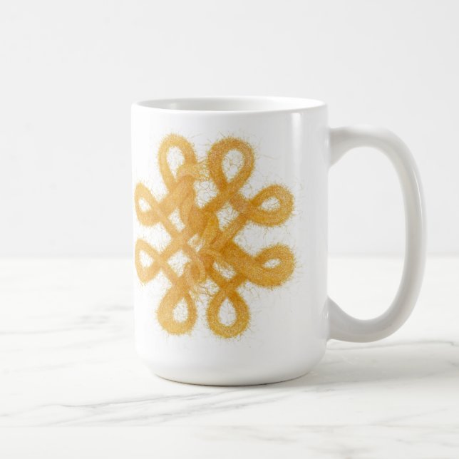 GOLD CELTIC KNOT Tall White Mug (Droite)
