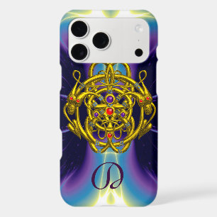 GOLD CELTIC KNOTS WITH TWIN DRAGONS