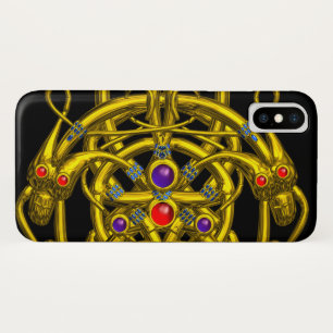 GOLD CELTIC KNOTS WITH TWIN DRAGONS Case-Mate iPhone CASE
