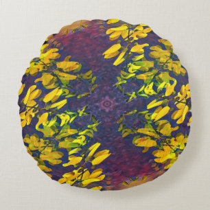 Gold Chain Loop Round Pillow