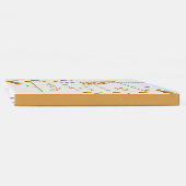 Gold Champagne Bubbles Wedding Guest Book (Spine)