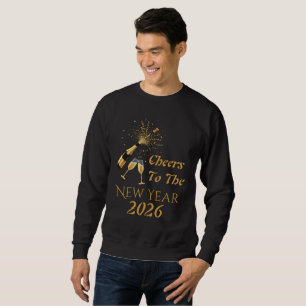  Gold Champagne Cheers New Year Sweatshirt