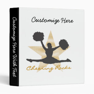 Gold Cheering Rocks T-shirts and Gifts Binder