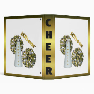 Gold Cheerleader Binder