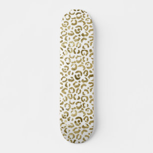 Gold Cheetah Skateboard