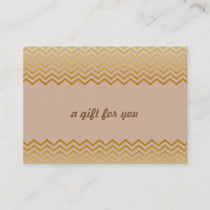Gold Chevron Salon and Spa Gift Certificate