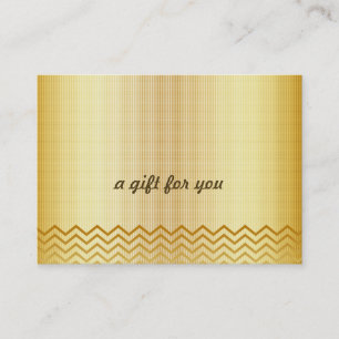 Gold Chevron Salon et certificat cadeau Spa