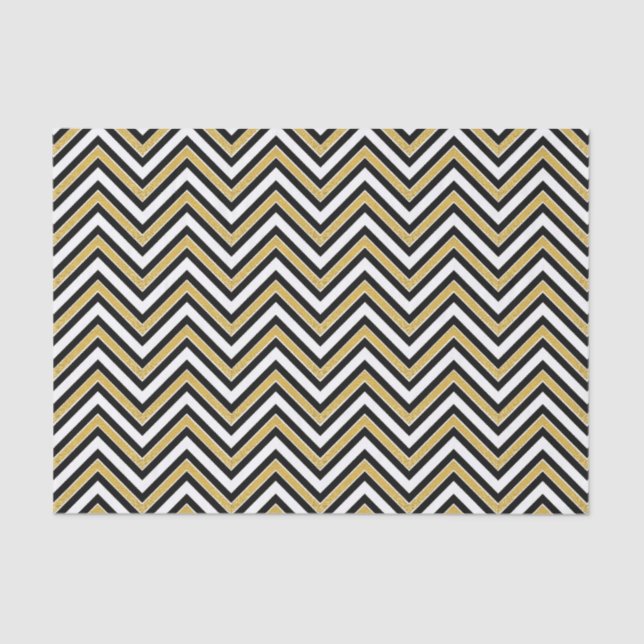 Gold Chevron  Tissue Paper (Front)
