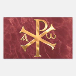 Gold Chi-Rho Sticker