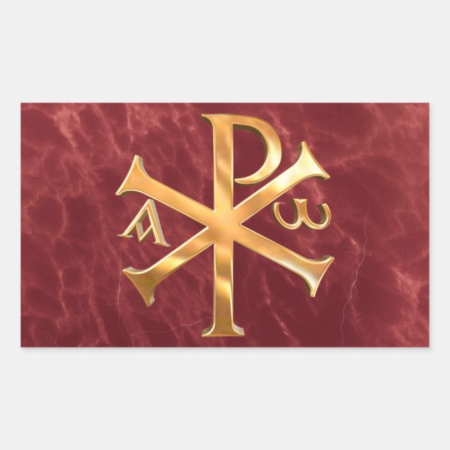 Gold Chi-Rho Sticker (Front)