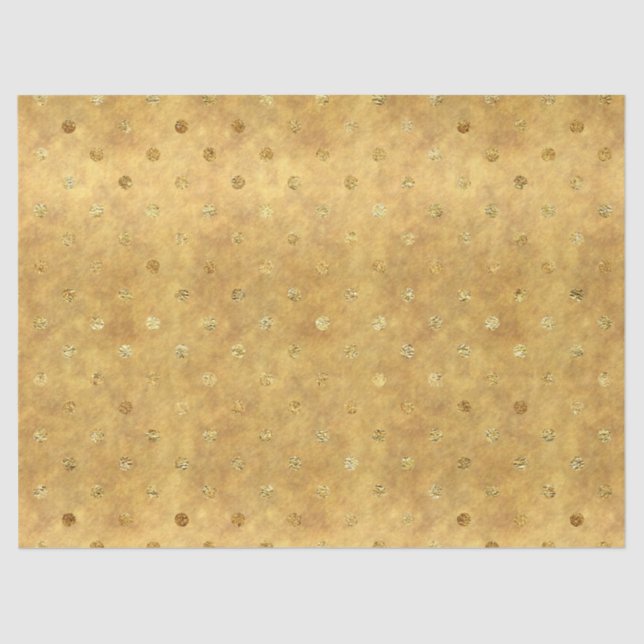 Gold Chic Dots Tissue Paper (Front)