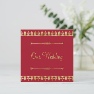 Gold Chic Wedding Invitation