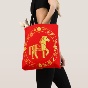 Gold Chinese new year 2026 Tote Bag