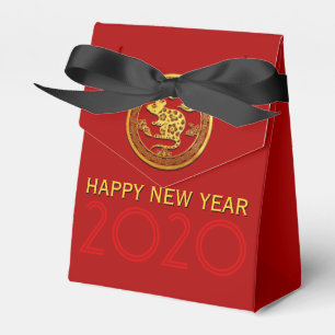 Gold Chinese Paper-cut Rat Year Choose Colour TFB Favor Box