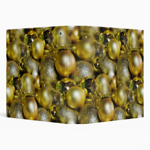 Gold Christmas Baubles Binder