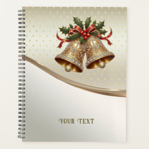 Gold Christmas Bells Holiday