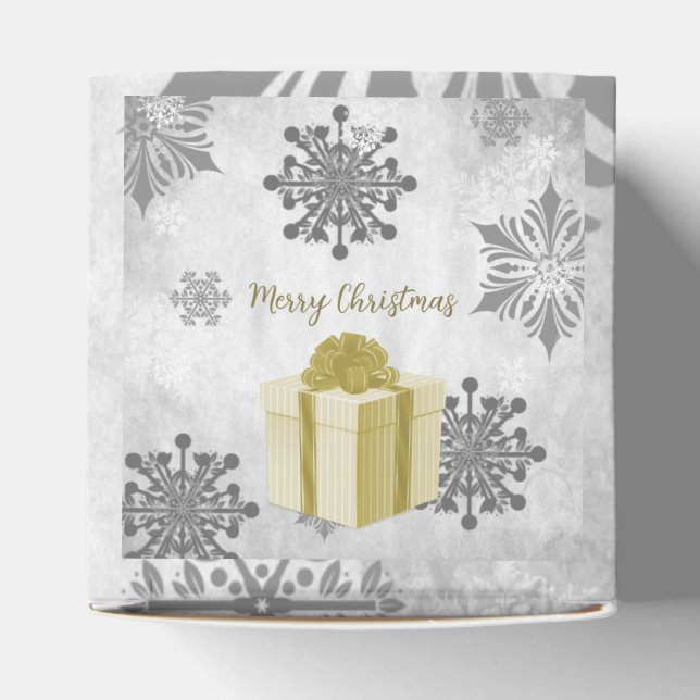 Gold Christmas Gift Favour Box (Top)