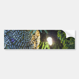 Gold Christmas Ornament Bumper Sticker