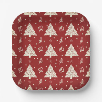 Gold Christmas Paper Plates