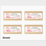 Gold Christmas Santa Gift North Pole Delivery  Sticker<br><div class="desc">Are you a good little boy or girl? Send a little holiday spirit and gifts with the North Pole delivery sticker.</div>