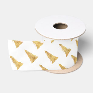 Gold Christmas Satin Ribbon
