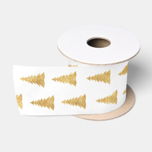Gold Christmas Satin Ribbon