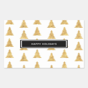 Gold Christmas Sticker