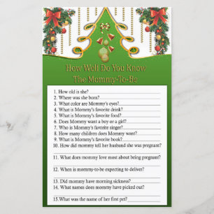 Gold christmas tree how well do you know game