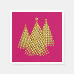 Gold Christmas Tree's Napkin