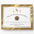 Gold Church Pastor Appreciation Anniversary Gift