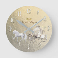 Gold Cinderella Princess Carriage & Horse Custom