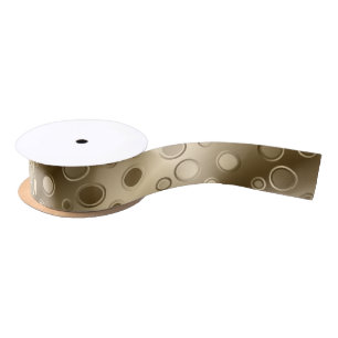 Gold Circle Champagne Bling ribbon Satin Ribbon