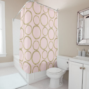 Gold Circles & Blushing Pink Modern Trendy
