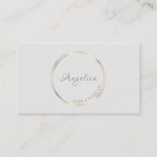 Gold Circles Logo Business Card