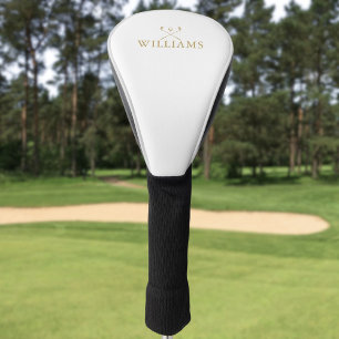 Gold Classic Personalized Name Golf Clubs Head Cover