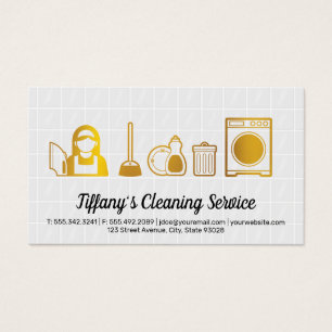 Gold Cleaning Icons   Tile