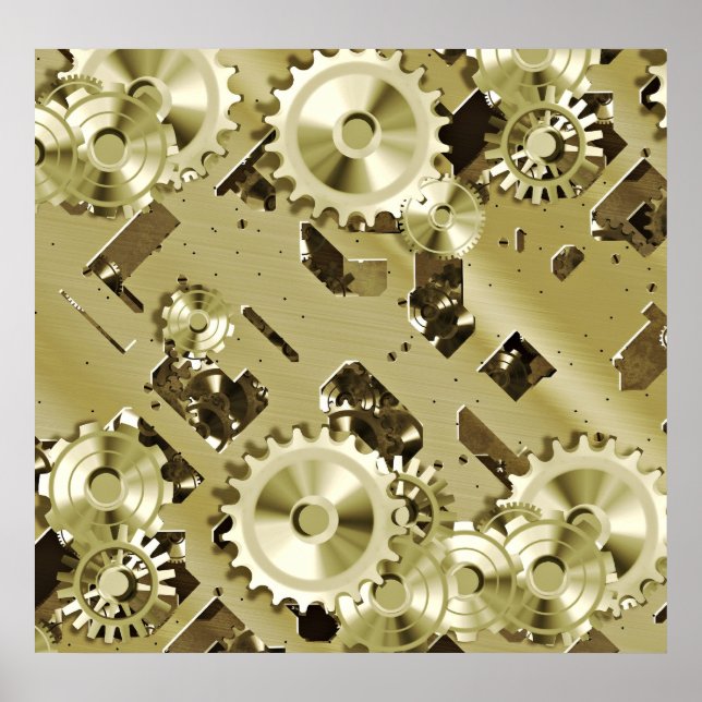 Gold Clocwork control 2 Poster (Devant)