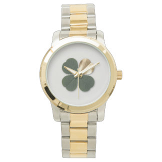 Gold Clover Manifestation Watch Birthday Gift Her