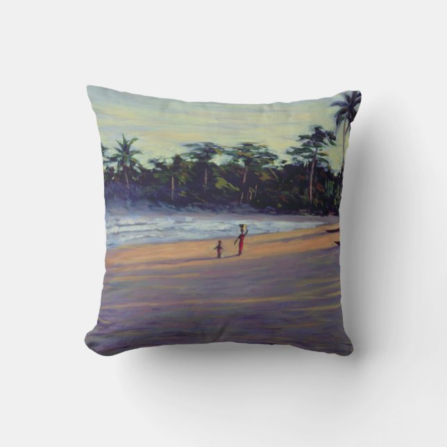 Gold Coast 1993 Throw Pillow (Front)